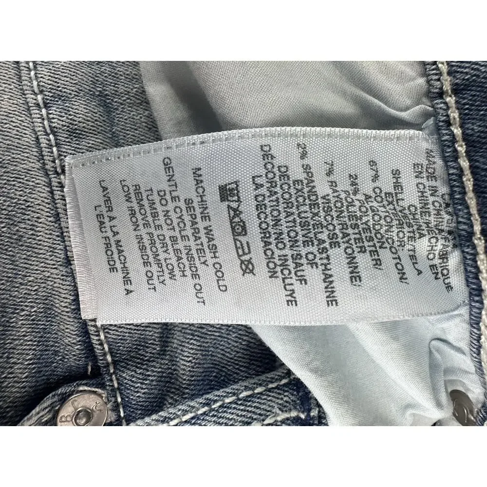 True Religion Geno Jeans Size 36 Men Denim Medium Golden Wash Relaxed Slim